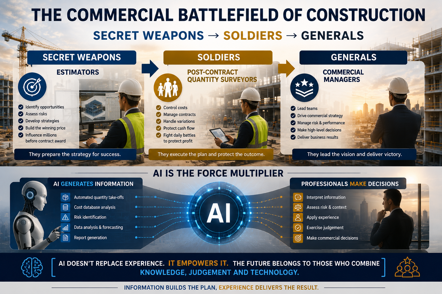 Estimators, Quantity Surveyors, Commercial Managers and AI Article Icon